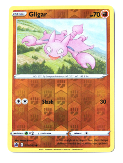 Gligar 071/163 (NM, Pokemon Card, Battle Styles, 2021, Fighting, Reverse Holo) - Image 1
