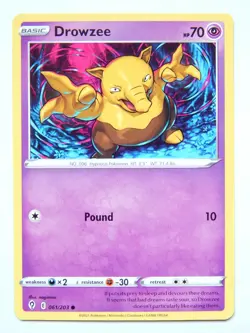 Drowzee 061/203 (NM, Pokemon Card, Evolving Skies, 2021, Psychic, Common) - Image 1