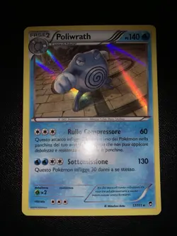 Pokemon Card Poliwrath Colpi Furiosi Holo 17/111 Ita Italiano - Image 1
