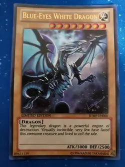 Yugioh Blue-Eyes White Dragon JUMP-EN068 Ultra Rare Limited Edition - Image 1