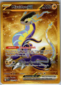 Miraidon ex 253/198 SV01: Scarlet & Violet Base Set - Pokemon Card - NM - Image 1