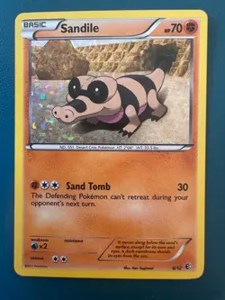 Sandile 8/12 2011 McDonald's Promo Pokemon TCG Card - Image 1