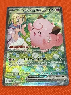 Pokemon TCG Lillies Clefairy EX Journey Together Card 184/159 Sir Mint - Image 3