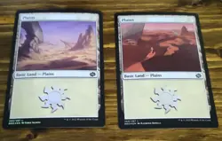 42x Foil Basic Land Plains Magic The Gathering Card Lot /Used/MTG/ Assorted Sets - Image 4