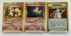Pokemon Card Japanese Blaine's Moltres Arcanine Holo Trainer Old Back Gym Set - Image 1