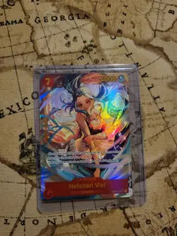 Bandai One Piece Card Game Nefeltari Vivi Character OP04-118 Holo 4000 Power - Image 1