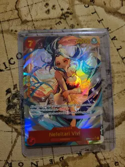 Bandai One Piece Card Game Nefeltari Vivi Character OP04-118 Holo 4000 Power - Image 3