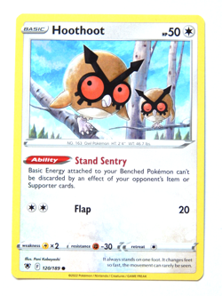Hoothoot 120/189 (NM, Pokemon Card, Astral Radiance, 2022, Colorless, Common) - Image 1