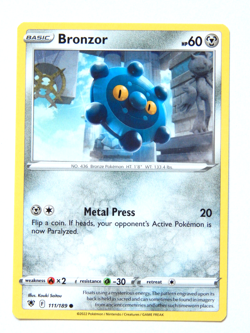 Bronzor 111/189 (NM, Pokemon Card, Astral Radiance, 2022, Metal, Common) - Image 1