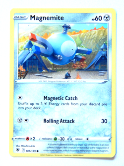 Magnemite 105/189 (NM, Pokemon Card, Astral Radiance, 2022, Metal, Common) - Image 1