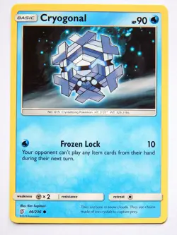 Cryogonal 46/236 (NM, Pokemon Card, Unified Minds, 2019, Water, Common) - Image 1