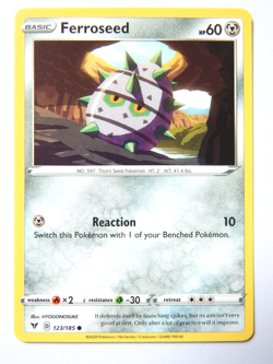Ferroseed 123/185 (NM, Pokemon Card, Vivid Voltage, 2020, Metal, Common) - Image 1