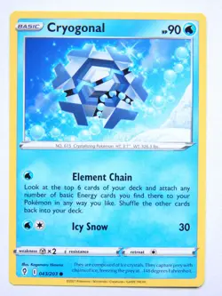 Cryogonal 043/203 (NM, Pokemon Card, Evolving Skies, 2021, Water, Common) - Image 1