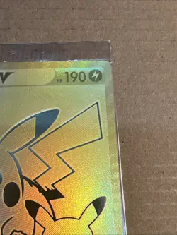Pokemon Pikachu V SWSH145 Gold Holo TCG Promo Card UPC 25th Anniversary Sealed - Image 5