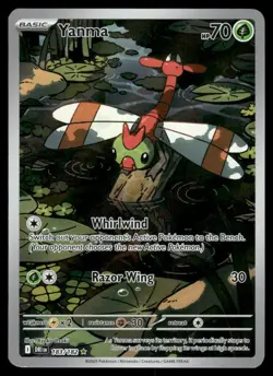Pokemon Cards Yanma 183/182 Destined Rivals Illustration Rare NM - Image 1