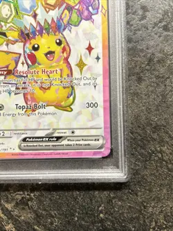 2024 POKEMON SSP EN-SURGING SPARKS ULTRA RARE #219 PIKACHU EX PSA 10 - Image 3