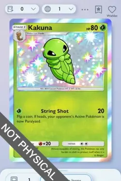 Pokemon TCG POCKET - Kakuna Shiny 1⭐, Shining Revelry, English - Image 1