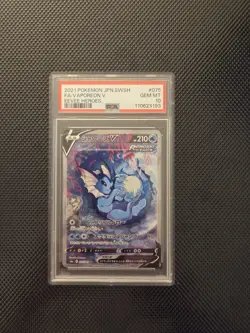 VAPOREON V 075/069 - PSA 10 - EEVEE HEROES ALT ART - POKEMON JAPANESE 2021 S6A - Image 1