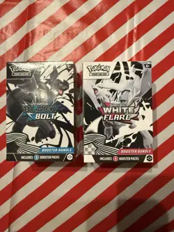 Pokemon TCG: White Flare & Black Bolt Sealed Booster Bundle PAIR 1 OF EACH - Image 1
