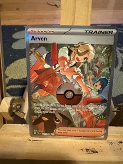 Arven #235/091 Pokemon TCG Paldean Fates SIR NM Free Shipping - Image 1