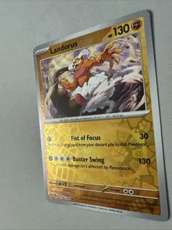 Pokemon TCG * SV Surging Sparks * 110/191 Landorus Rare * REVERSE HOLO FRESH PK - Image 2
