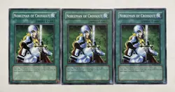 Yugioh Nobleman of Crossout 2025 RP02-EN011 Play Set Of 3 NM - Image 1