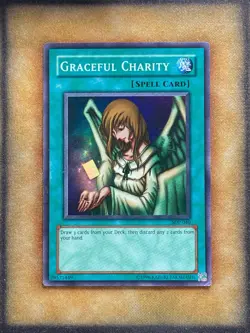 Yugioh Graceful Charity SDP-040 Super Rare MP - Image 1