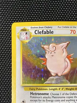 Clefable Jungle Card 1/64 Holo Unlimited Holo Rare Pokemon TCG LP/NM - Image 2