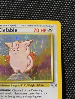Clefable Jungle Card 1/64 Holo Unlimited Holo Rare Pokemon TCG LP/NM - Image 3