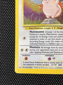 Clefable Jungle Card 1/64 Holo Unlimited Holo Rare Pokemon TCG LP/NM - Image 5