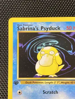 Sabrina's Psyduck 99/132 1st Edition Gym Challenge Common Pokemon Card LP/NM - Image 2