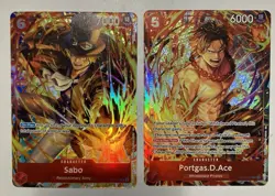 Sabo & Portgas. D. Ace One Piece Illustration Box Volume 5 Promo Cards - Image 1