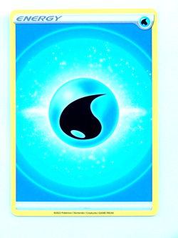 Water Energy Unnumbered NM Pokemon Card Sword & Shield 2022 Common - Image 1
