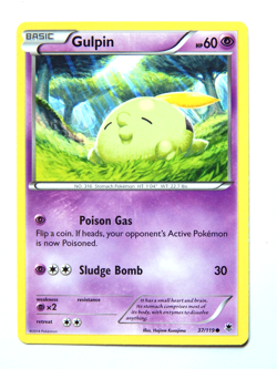 Gulpin 37/119 (NM, Pokemon Card, Phantom Forces, 2014, Psychic, Common) - Image 1