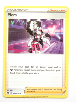 Piers 058/073 (NM, Pokemon Card, Champion's Path, Trainer, Supporter, Uncommon) - Image 1