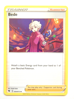 Bede 050/073 (NM, Pokemon Card, Champion's Path, Trainer, Supporter, Uncommon) - Image 1