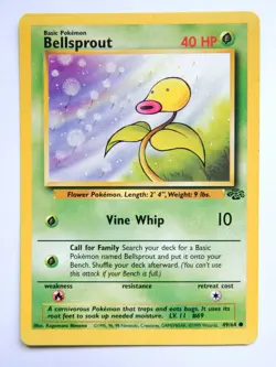 Bellsprout 49/64 (LP, Pokemon Card, Vintage , Jungle, 1999, Grass, Common) - Image 1