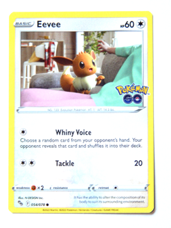 Eevee 054/078 (NM, Pokemon Card, Pokemon Go, 2022, Colorless, Common) - Image 1