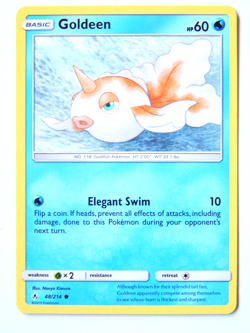 Goldeen 48/214 (NM, Pokemon Card, Unbroken Bonds, 2019, Water, Common) - Image 1
