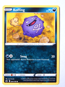 Koffing 094/198 (NM, Pokemon Card, Chilling Reign, 2021, Darkness, Common) - Image 1