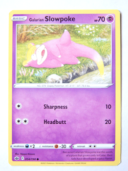 Galarian Slowpoke 054/198 (NM, Pokemon Card, Chilling Reign, Psychic, Common) - Image 1