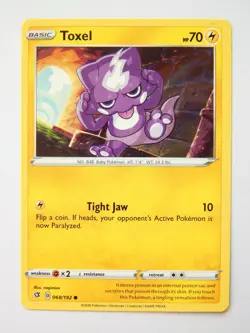 Toxel 068/192 (NM, Pokemon Card, Rebel Clash, 2020, Lightning, Common) - Image 1