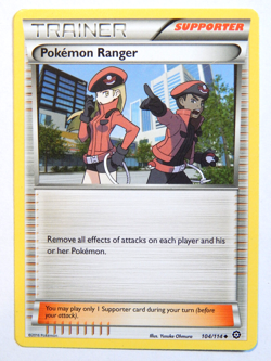 Pokemon Ranger 104/114 (NM, Pokemon Card, Steam Siege, 2016, Trainer, Uncommon) - Image 1
