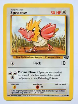Spearow 62/64 (NM, Pokemon Card, Vintage , Jungle, 1999, Colorless, Common) - Image 1