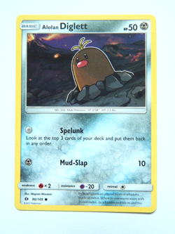 Alolan Diglett 86/149 NM Sun & Moon Base Set TCG Card ENG Regular Metal Common - Image 1