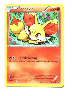 Fennekin 25/162 (NM, Pokemon Card, XY BREAKthrough, 2015, Fire, Common) - Image 1