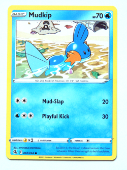 Mudkip 062/264 (NM, Pokemon Card, Fusion Strike, 2021, Water, Common) - Image 1