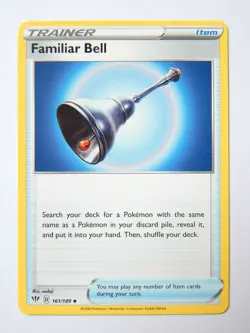 Familiar Bell 161/189 (NM, Pokemon Card, Darkness Ablaze, 2020, Item, Uncommon) - Image 1