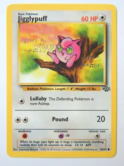 Jigglypuff 54/64 (NM, Pokemon Card, Vintage , Jungle, 1999, Colorless, Common) - Image 1