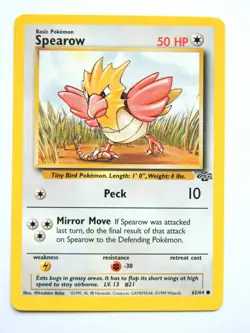 Spearow 62/64 (LP, Pokemon Card, Vintage , Jungle, 1999, Colorless, Common) - Image 1